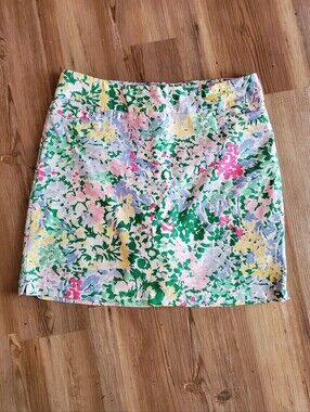 Kim Rogers Floral Skirt Skorts Size 16